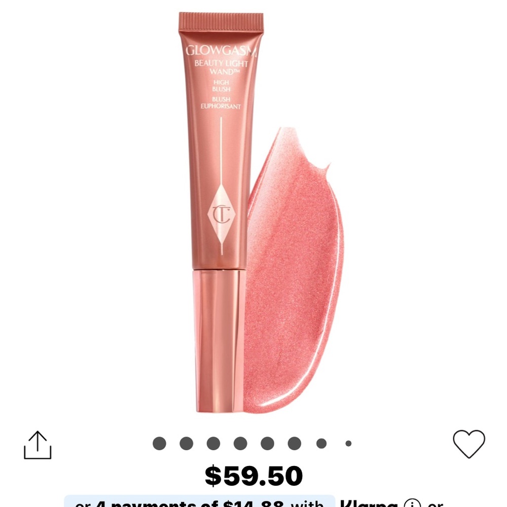 BNIB Charlotte Tilbury Glowgasm Beauty Light Wand in Pinkgasm